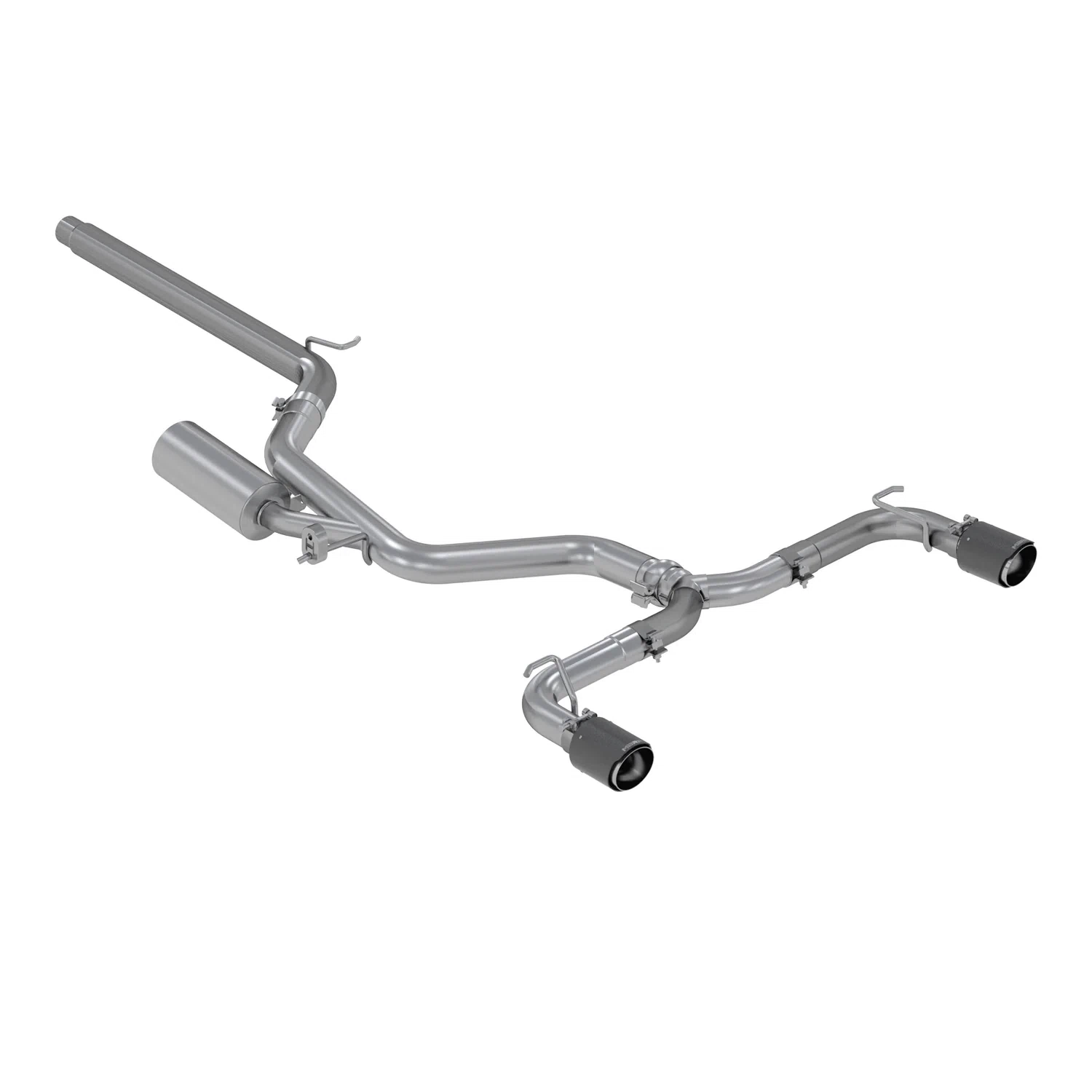 Fits 2019 VW GTI Golf 3_ Cat Back Dual Split Rear Exit Exhaust System-S46063CF